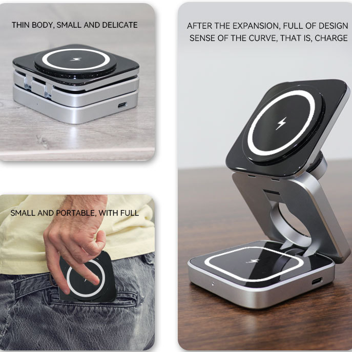 Three In One Desktop Wireless Charging Bracket