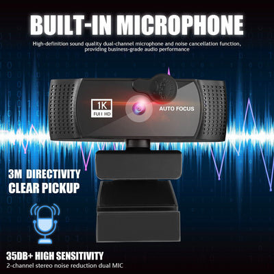 4K Auto Focus Web Camera with 1080p Output