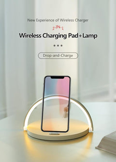 10W Wireless Charging Desk Lamp and Phone Stand