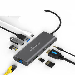 BlueShine Type-C 9-in-1 Hub with 4K HDMI Output
