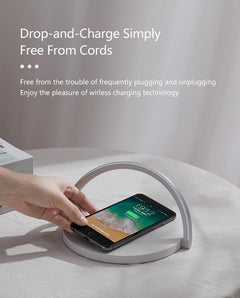 10W Wireless Charging Desk Lamp and Phone Stand