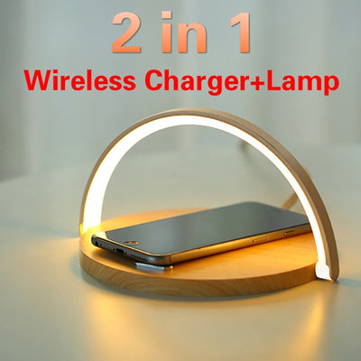 10W Wireless Charging Desk Lamp and Phone Stand