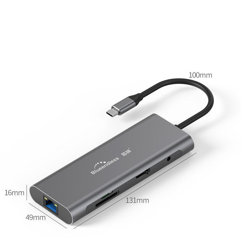 BlueShine Type-C 9-in-1 Hub with 4K HDMI Output