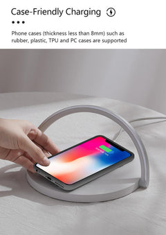 10W Wireless Charging Desk Lamp and Phone Stand